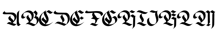 Brackvold Font UPPERCASE