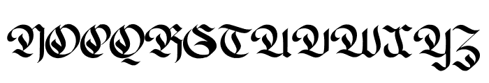 Brackvold Font UPPERCASE