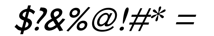Bradbury-Oblique Font OTHER CHARS