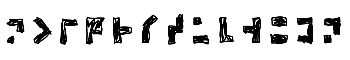 Braile 1 Font LOWERCASE