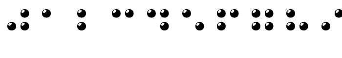Braille 3D Font OTHER CHARS