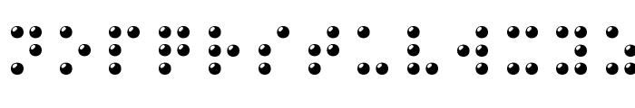 Braille 3D Font LOWERCASE