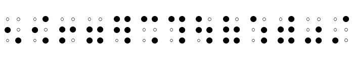 Braille AOE Font UPPERCASE