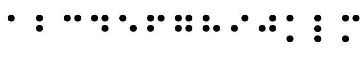 Braille Normal Font UPPERCASE