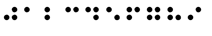 Braille Type Font OTHER CHARS