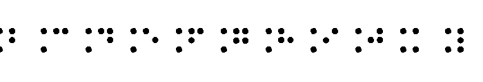 Braille Type Font UPPERCASE