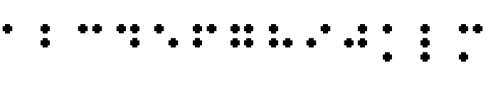 Braille pixel hc Font UPPERCASE