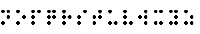 Braille pixel hc Font UPPERCASE
