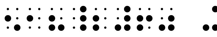 Braille Font OTHER CHARS