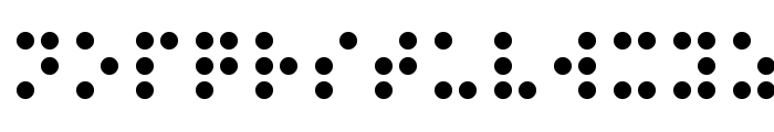 Braille Font UPPERCASE