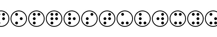 BrailleHeadline Font LOWERCASE