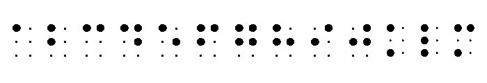 BrailleSlo 6Dot FONT