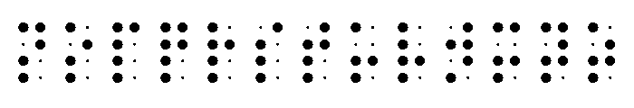 BrailleSlo 8dot Font UPPERCASE