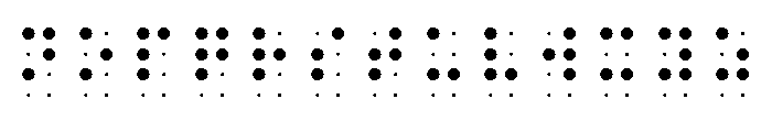 BrailleSlo 8dot Font LOWERCASE