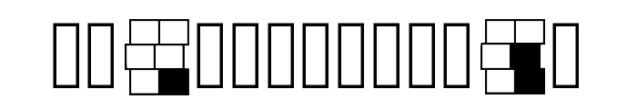 Braille_grid Regular Font UPPERCASE