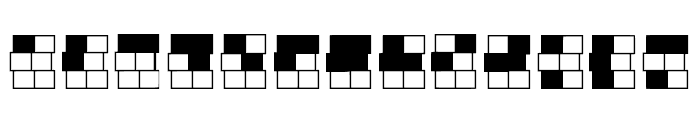 Braille_grid Regular Font LOWERCASE