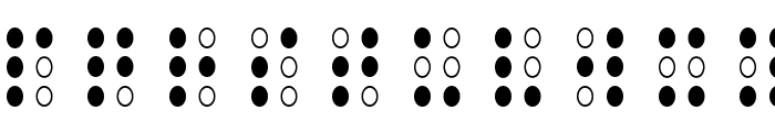 Brailled Regular Font LOWERCASE