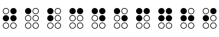 Braillefont Regular Font OTHER CHARS