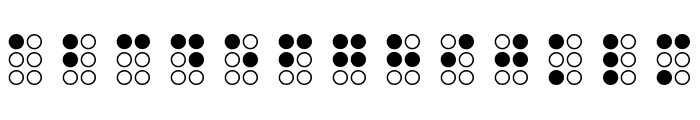 Braillefont Regular Font UPPERCASE