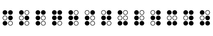 Braillefont Regular Font UPPERCASE