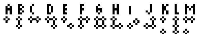 Brailleleterpxda Font UPPERCASE