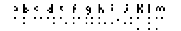 Brailleleterpxda FONT