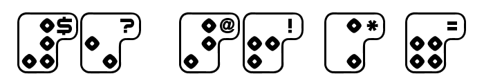 Brailler V1 Light Regular Font OTHER CHARS
