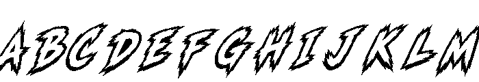 Brandal Legend Italic Demo Italic Font UPPERCASE