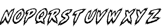 Brandal Legend Italic Demo Italic Font UPPERCASE