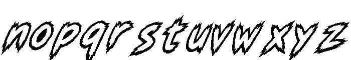 Brandal Legend Italic Demo Italic Font LOWERCASE
