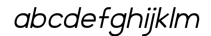 BrandingPro-LightItalic Font LOWERCASE