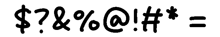 Branew Person Font OTHER CHARS