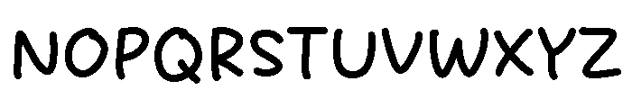 Branew Person Font UPPERCASE