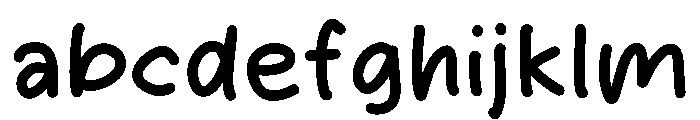 Branew Person Font LOWERCASE