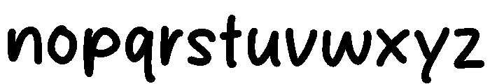 Branew Person Font LOWERCASE