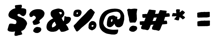 Braos Clash Font OTHER CHARS