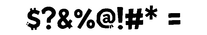 Brashkick Personal Use Only Rg Font OTHER CHARS