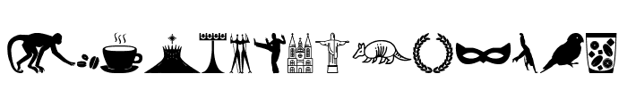 Brasil Icons Font UPPERCASE