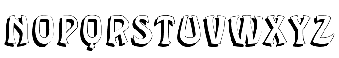 Brassica Hollow Regular Font UPPERCASE