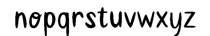 Braund Handwritten Font LOWERCASE