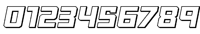 Brave Phoenix 3D Italic Font OTHER CHARS