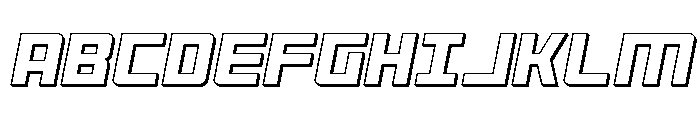 Brave Phoenix 3D Italic Font UPPERCASE