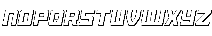 Brave Phoenix 3D Italic Font UPPERCASE