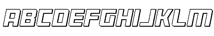 Brave Phoenix 3D Italic FONT