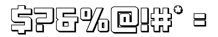 Brave Phoenix 3D Font OTHER CHARS