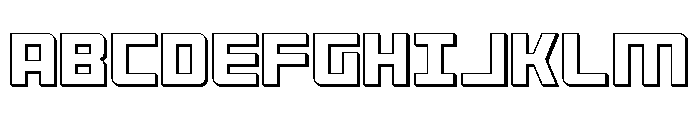 Brave Phoenix 3D Font UPPERCASE