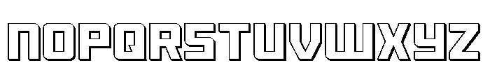 Brave Phoenix 3D Font LOWERCASE