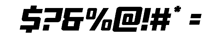 Brave Phoenix Compact Italic Font OTHER CHARS