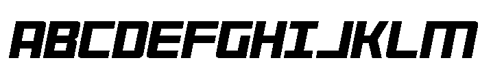 Brave Phoenix Compact Italic Font UPPERCASE