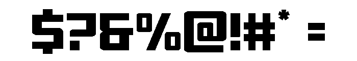 Brave Phoenix Compact Font OTHER CHARS
